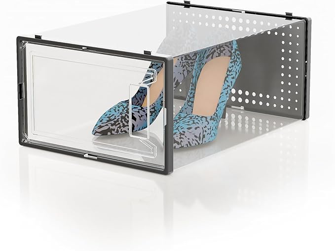 12 Pack XX Large Shoe Organizer Storage Boxes - Image 9