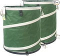 2-Pack 24 Gallon Collapsible Trash Can Solid Bottom by TespherCreationsforYardWorkLawnsCarePatioGardeningOutdoorCampingandRVTrips