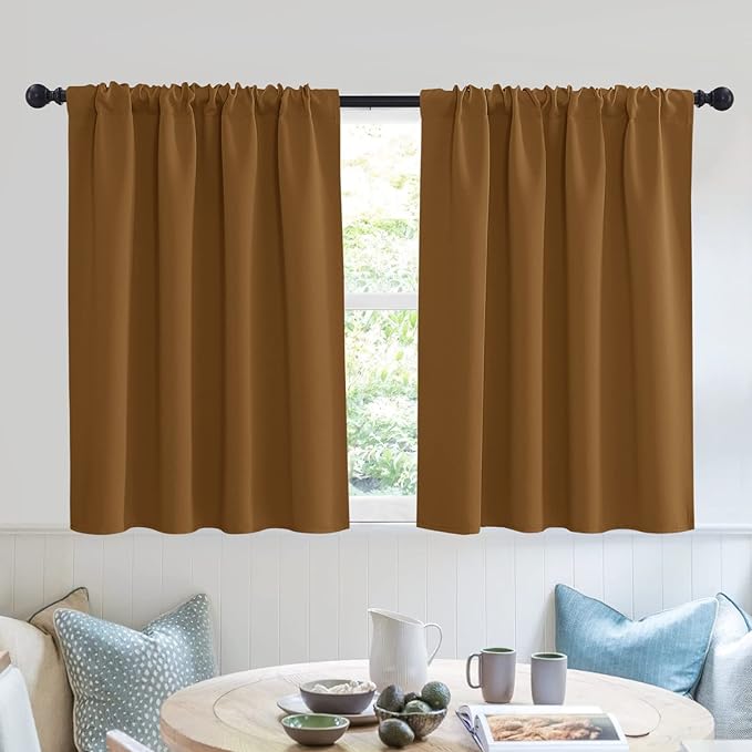 RYB HOME Small Curtains Blackout by RYBHOME