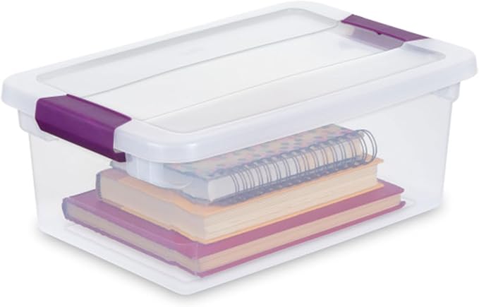 Sterilite 12-Pack 15 Quart ClearView Latch Box, Stackable Organizer Bins - Image 9