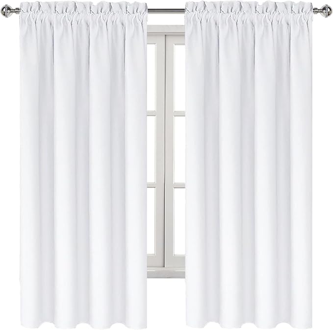 DWCN White Curtains for Living Room Thermal Insulated, 50% Light Blocking - Image 7