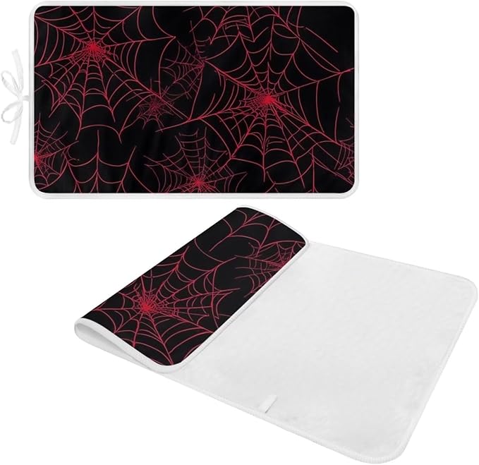 Ironing Mat Red Spider Web Portable Ironing Pad Blanket - Image 2