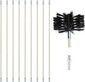 12 Feet Stove Pipe Clean Brush Extension Rods Flexible Fireplace Chimney Brush by Copgge