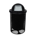 COATEDOUTDOORFURNITURE RDT-BLK Heavy Duty 32 Gallon Round Trash Receptacle by CoatedOutdoorFurniture