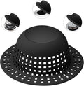 Shower Drain Hair Catcher, Bathtub Drain Cover Foldable Silicone Shower & Tub by SayGoodbyetoHairClogging