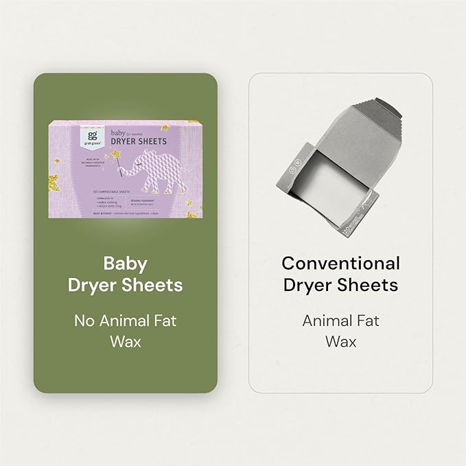 Grab Green Baby Laundry Dryer Sheets, 160 Sheets, Dreamy Rosewood Scent - Image 6