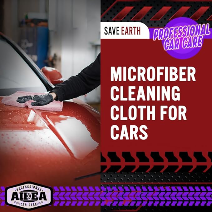 AIDEA Microfiber Cleaning Cloth Pink 20PK, Microfiber Towels - Image 4