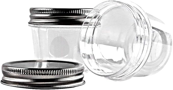 novelinks 4 Ounce Clear Plastic Jars Containers - Image 4