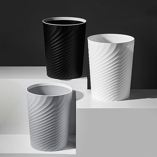 Small Bathroom Trash Can 1.8 Gallon Wastebasket Recycling Bin - Image 5