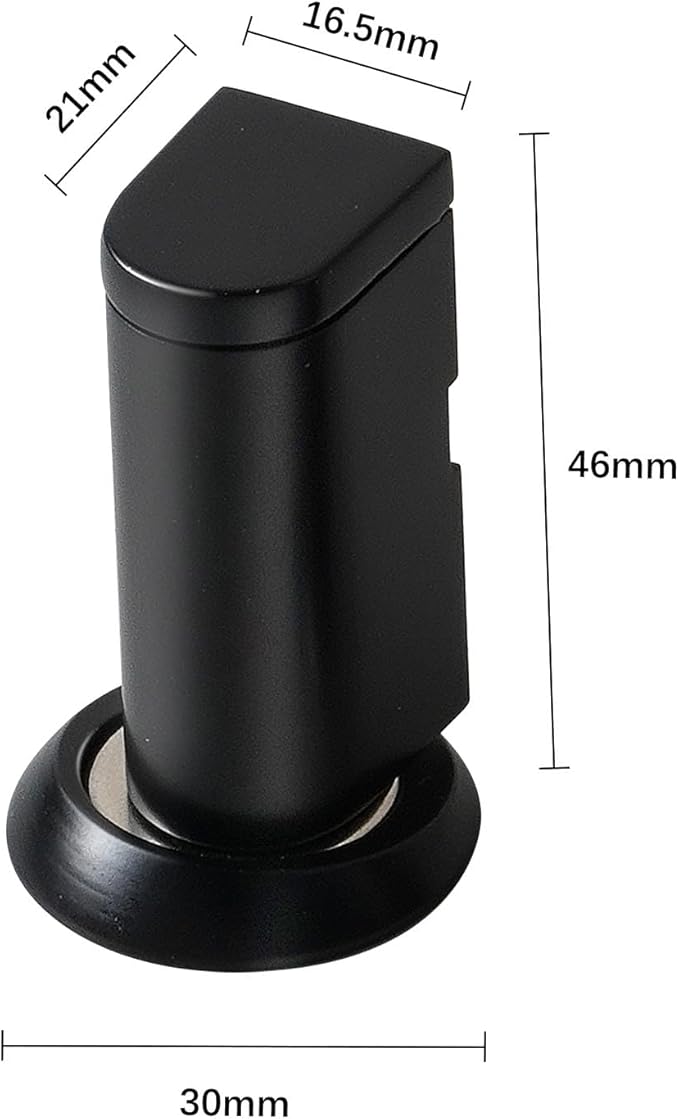 Windproof Magnetic Door Stoppers, 0-0.78" Stroke Mechanical Doorstop, No-Hole - Image 2