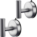 DGYB Large Suction Cup Hooks for Shower Set of 2 Brushed Nickel Towel Hooks for by DGYB