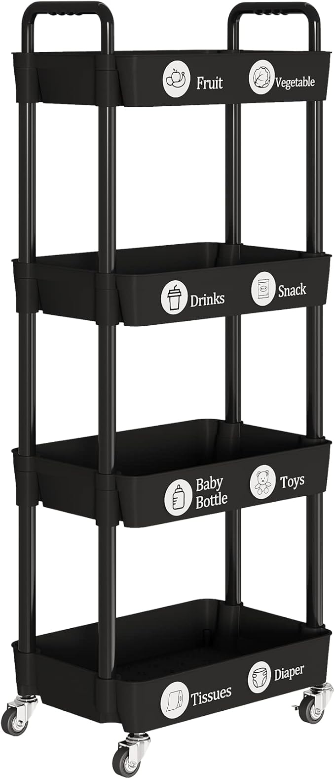 Laiensia 4-Tier Rolling Cart - Image 8
