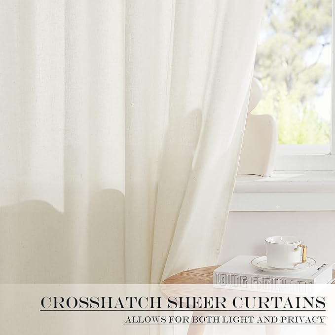 NICETOWN Natural Linen Blended Door Curtain - Image 5