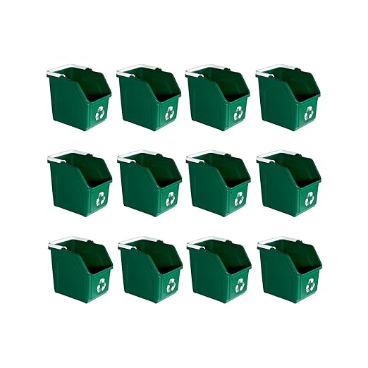 6 Gallon Stackable Recycling Bins by SturdyEssentials