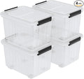 50 Quart Large Plastic Latching Box by Qqbine