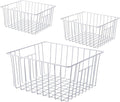 16inch Freezer Storage Organizer Baskets, Household Wire Refrigerator Bins by Y.Z.Bros