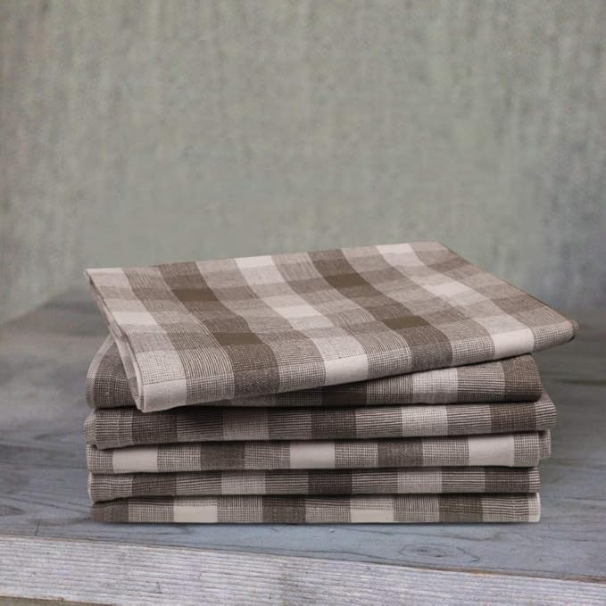Kitchen Towels Set of 6 Soft Premium Cotton Highly Absorbent Dish Towels 20X30 - Image 4