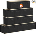 Lifewit 16 Packs Storage Cubes, 11 Inch Cube Storage Bins, Foldable Decorative by Lifewit