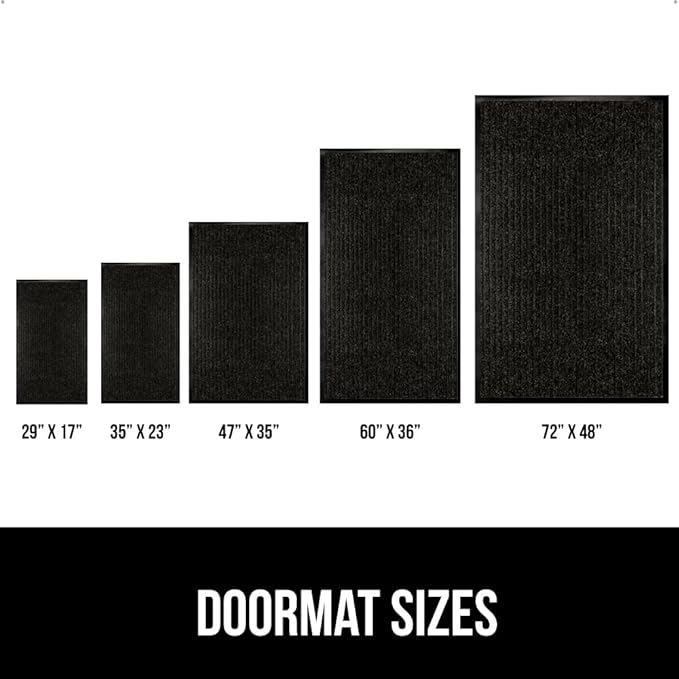 GORILLA GRIP Traffic Guard Door Mat, 2 Pack, Heavy Duty Waterproof Doormat - Image 6