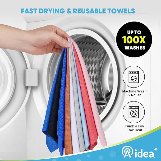 AIDEA Microfiber Cleaning Cloth Roll, Reusable Paper Towels Tear Away Cloth - Image 6