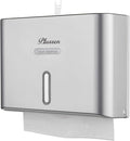 Paper Towel Dispenser Wall Mount, Adhesive No Drilling Multifold Trifold C Fold by PLUSSEN