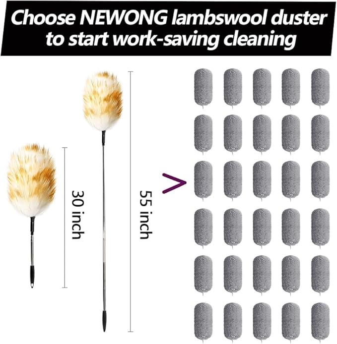 Extendable Lambswool Duster 30-55inch - Image 6
