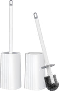 Toilet Brush & Holder Set, 2 Pack Toilet Brushes by Derloyo