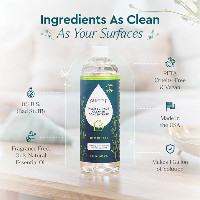 Puracy 99.9% Natural All Purpose Cleaner Concentrate - Image 4