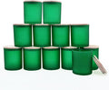 SHOWIN 14 OZ Thick Candle Jars for Making Candles 12 Pcs, 3 Wick Empty Jars by Showin