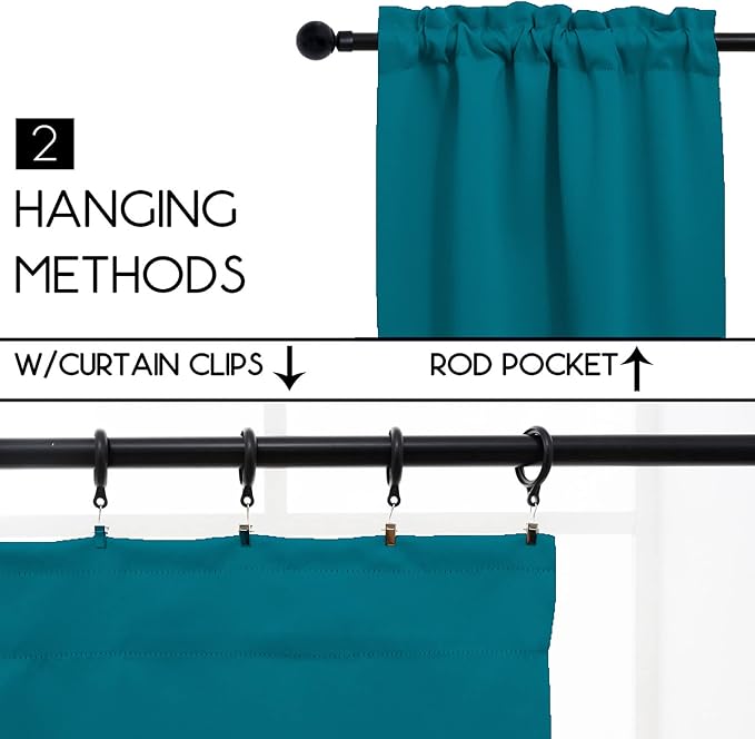 Pickluc Teal Cafe Curtain - Image 2
