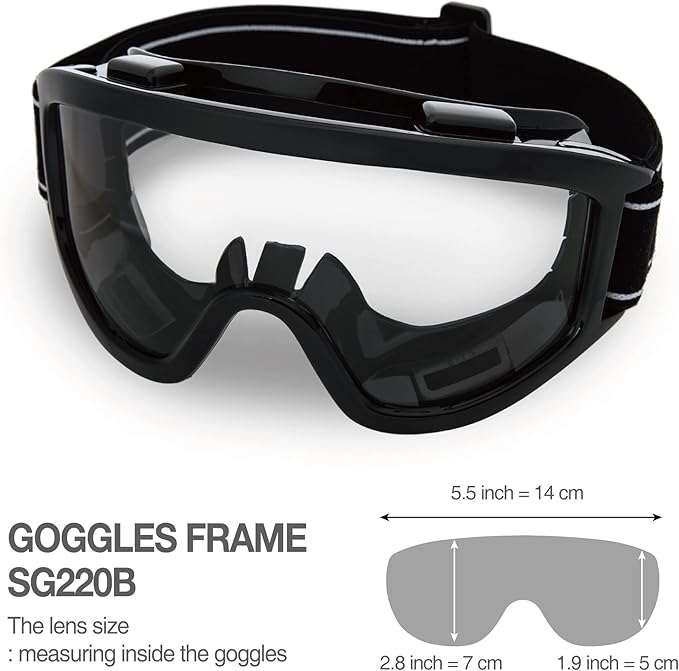 DEX FIT Protective Safety Goggles SG220B; Anti Fog & Scratch, Z87 Eye Protection - Image 5
