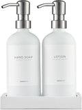 MaisoNovo Soap Dispenser 3-Piece Set | 16.9oz White Bottles by MaisoNovo-TheArtofSustainableLiving