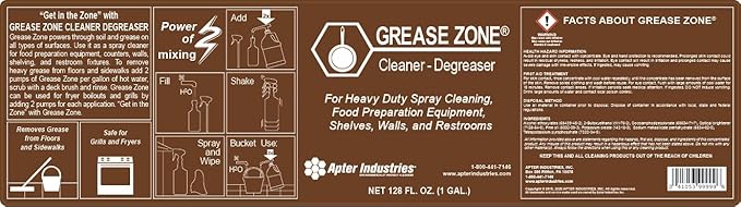 Grease Zone Food Safe Degreaser & All-Purpose Cleaner – Concentrated Restaurant - Image 2