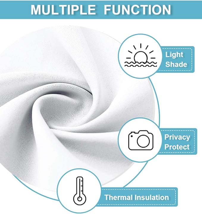 RYB HOME Blackout Curtains for Kitchen, Over Sink Privacy Curtains Window Decor - Image 2