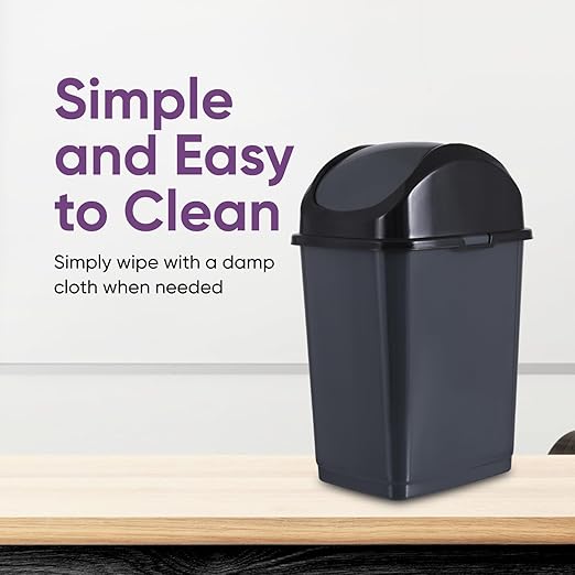 Superio Small 2.5 Gallon Plastic Trash Can - Image 6