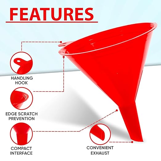 Funnel 4-Pack Funnels for Kitchen Use Filling Bottles - Image 3