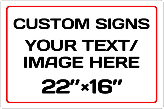 Personalized Aluminum Weatherproof Metal Signs by Repaly