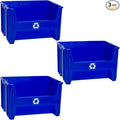 Commercial Industrial Heavy Duty Stackable Open-Front Recycling Bin Box by ReadySpace