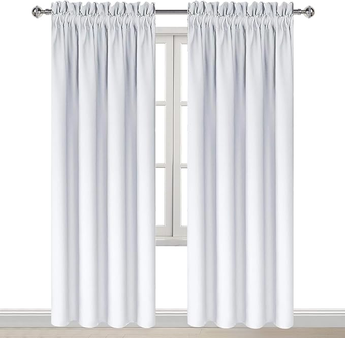 DWCN Blackout Curtains Room Darkening Thermal Insulated Bedroom Curtains Window - Image 9