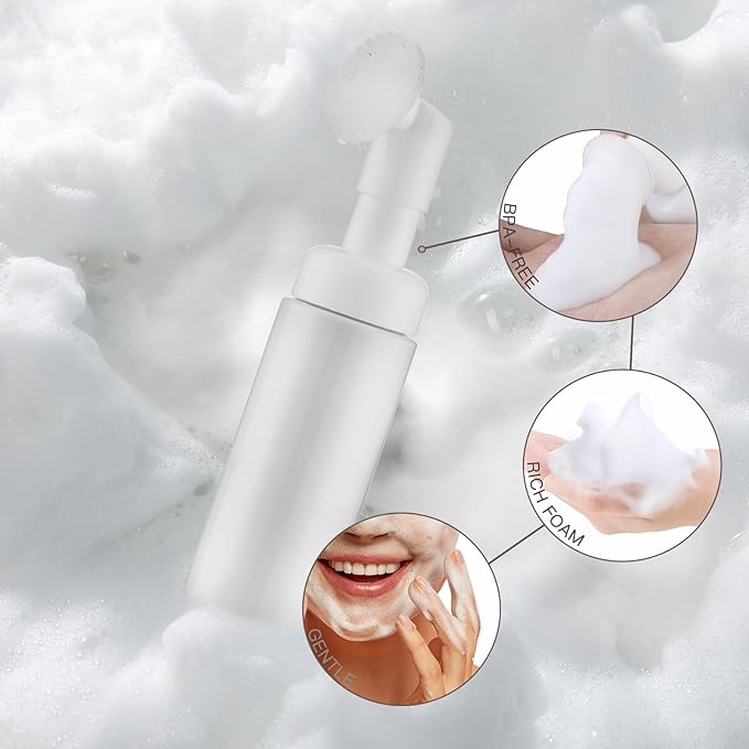 2 OZ Foam Bottle with Brush, Empty Foaming Dispensers to Travel - Image 3