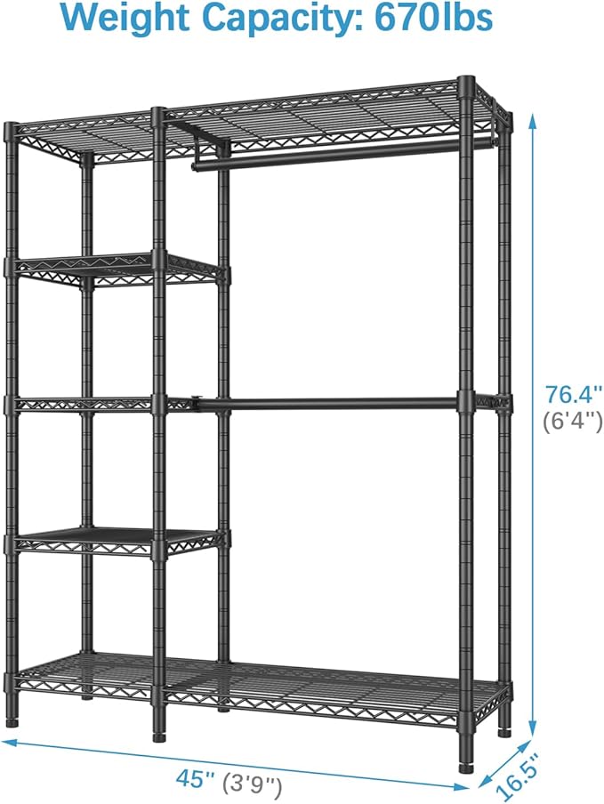 VIPEK V7 Garment Rack for Hanging Clothes Heavy Duty Clothes Rack - Image 5