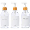 MaisoNovo Refillable Shampoo and Conditioner Bottles | 16.9 fl oz Set of 3 by MaisoNovo-TheArtofSustainableLiving