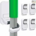 4pack Broom Holder Wall Mount Mop Holder Broom and Mop Gripper Self Adhesive No by Tinkeep