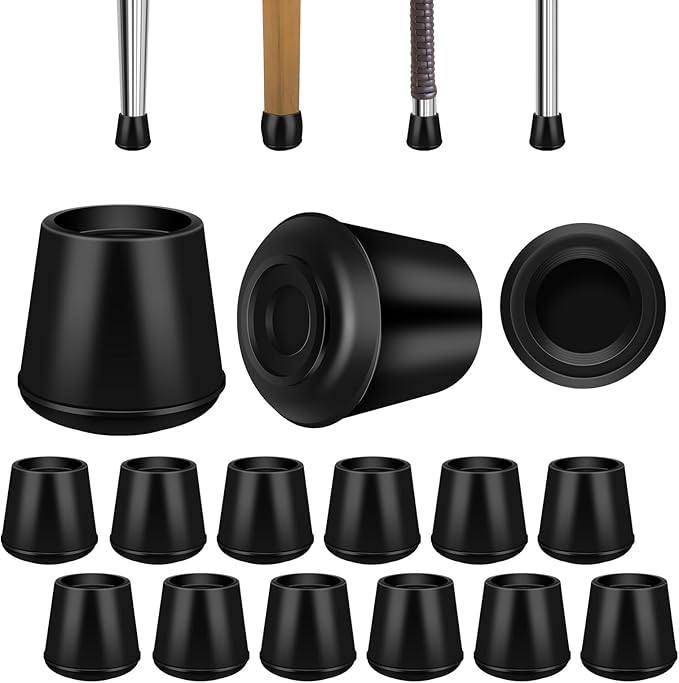 3/4" Round Rubber Chair Leg Tips Caps, Chair Leg Floor Protectors Furniture by VOCOMO