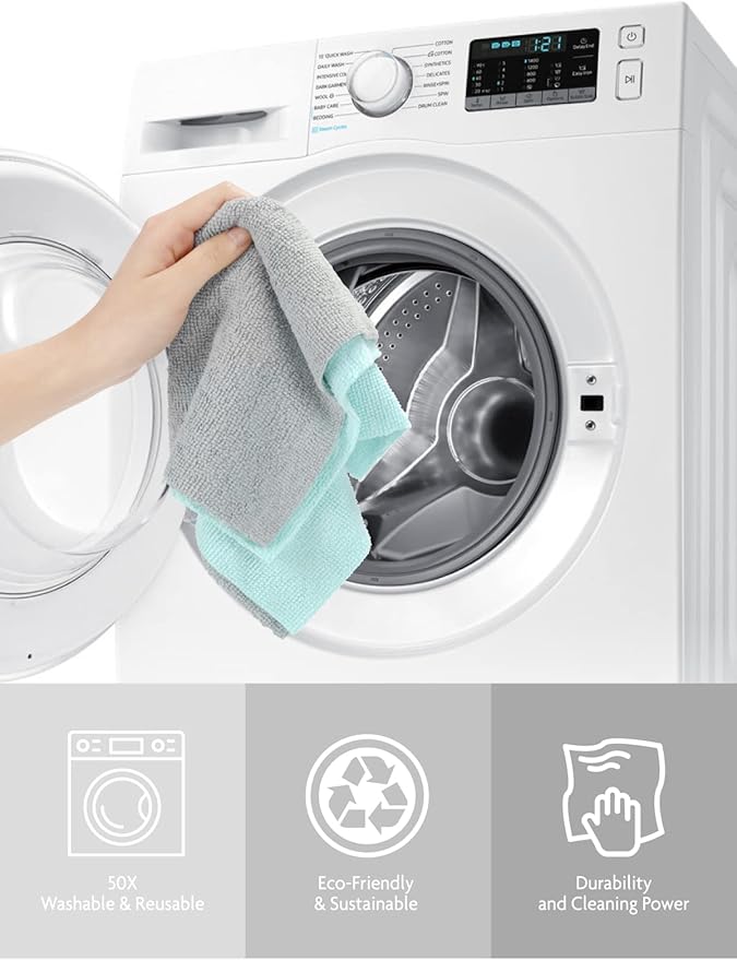 Fantasticlean Microfiber Cleaning Cloth Roll -75 Pack, Tear Away Microfiber - Image 5