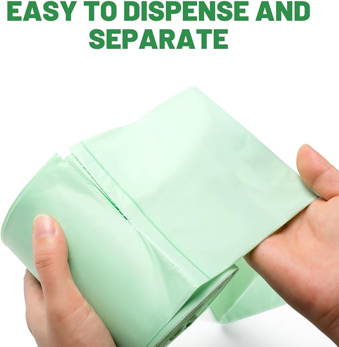 8-10 Gallon Flap Tie Compostable Trash Bags, Compost Bags Kitchen Trash Bags - Image 4