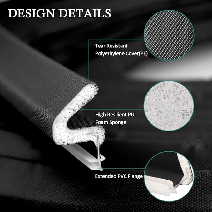 Kerf Weather Stripping Door Seal Strip 26 Ft Q Foam Door Weatherstrip Seal - Image 3