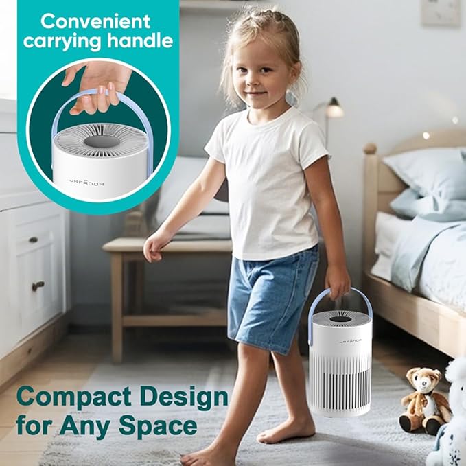 Jafanda Small Air Purifier JF068, 20dB Sleep Mode, Portable Air Cleaner - Image 7