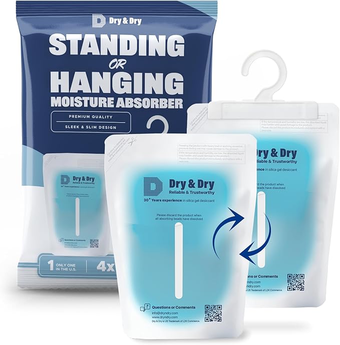 Dry & Dry 100 Packs Hybrid Moisture Absorbers & Musty Odor Eliminator - Image 8