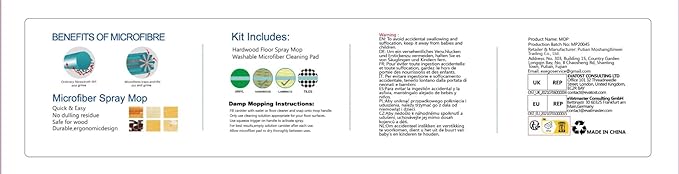 Spray Wet Mops for Hardwood Floor Cleaning: EXEGO Microfiber Dry Dust Spray Mop - Image 8